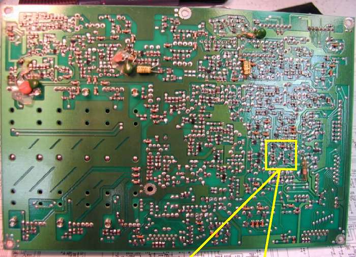 Signal unit pc board (X57-3380-00), Bottom OF TS-950SD